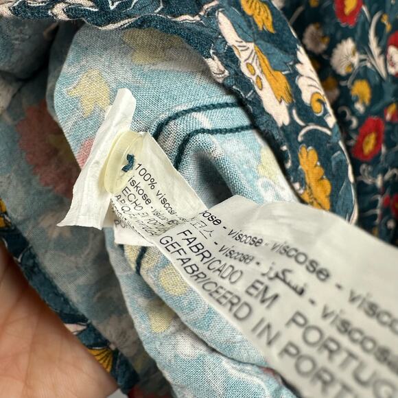 Zara Mens Floral Short Sleeve Hawaiian Shirt Button Multicolor Size XL - Picture 10 of 10